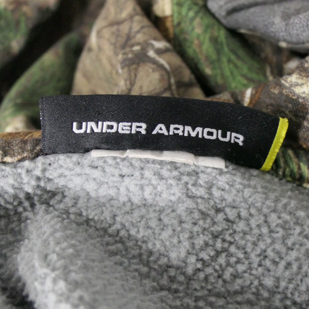 Under Armour Mens Hoodie XL Gray Camo Storm1 Gorpcore Pullover Hunting Outdoor - Picture 3 of 8
